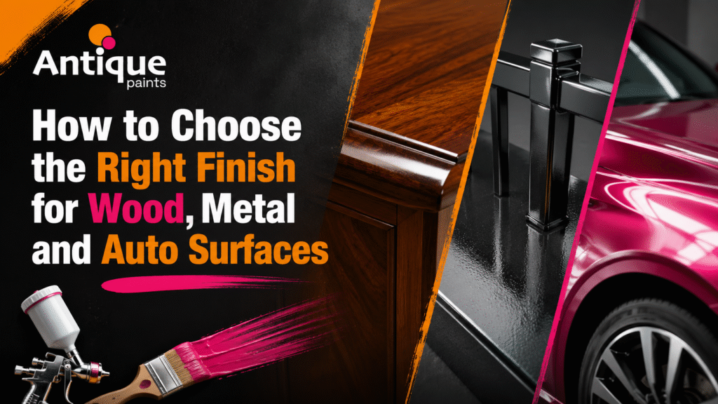 Wood finish guide with sanding sealer, PU clear and melamine glossy by Antique Paints